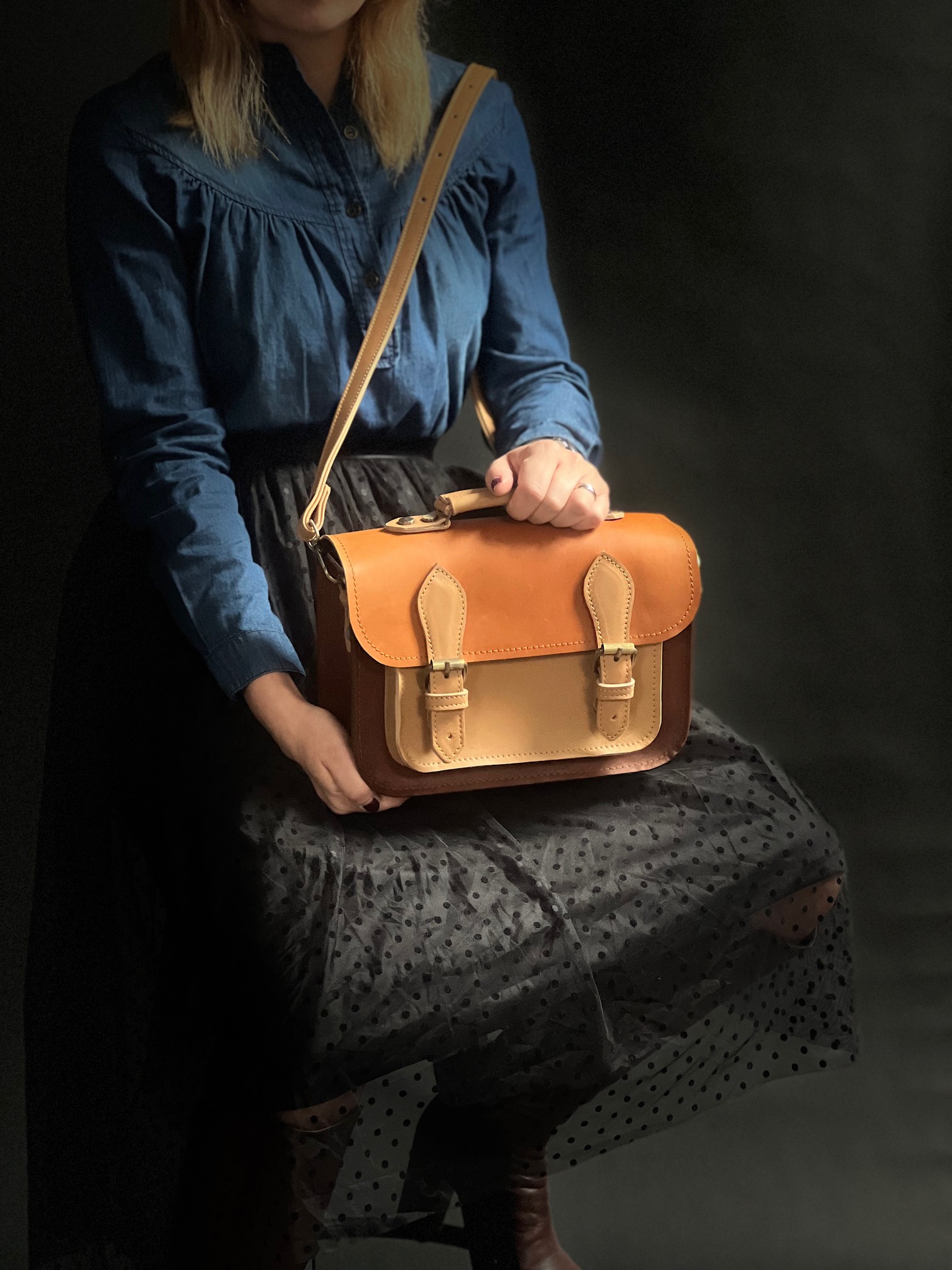 kozna zenska torba vintage satchel