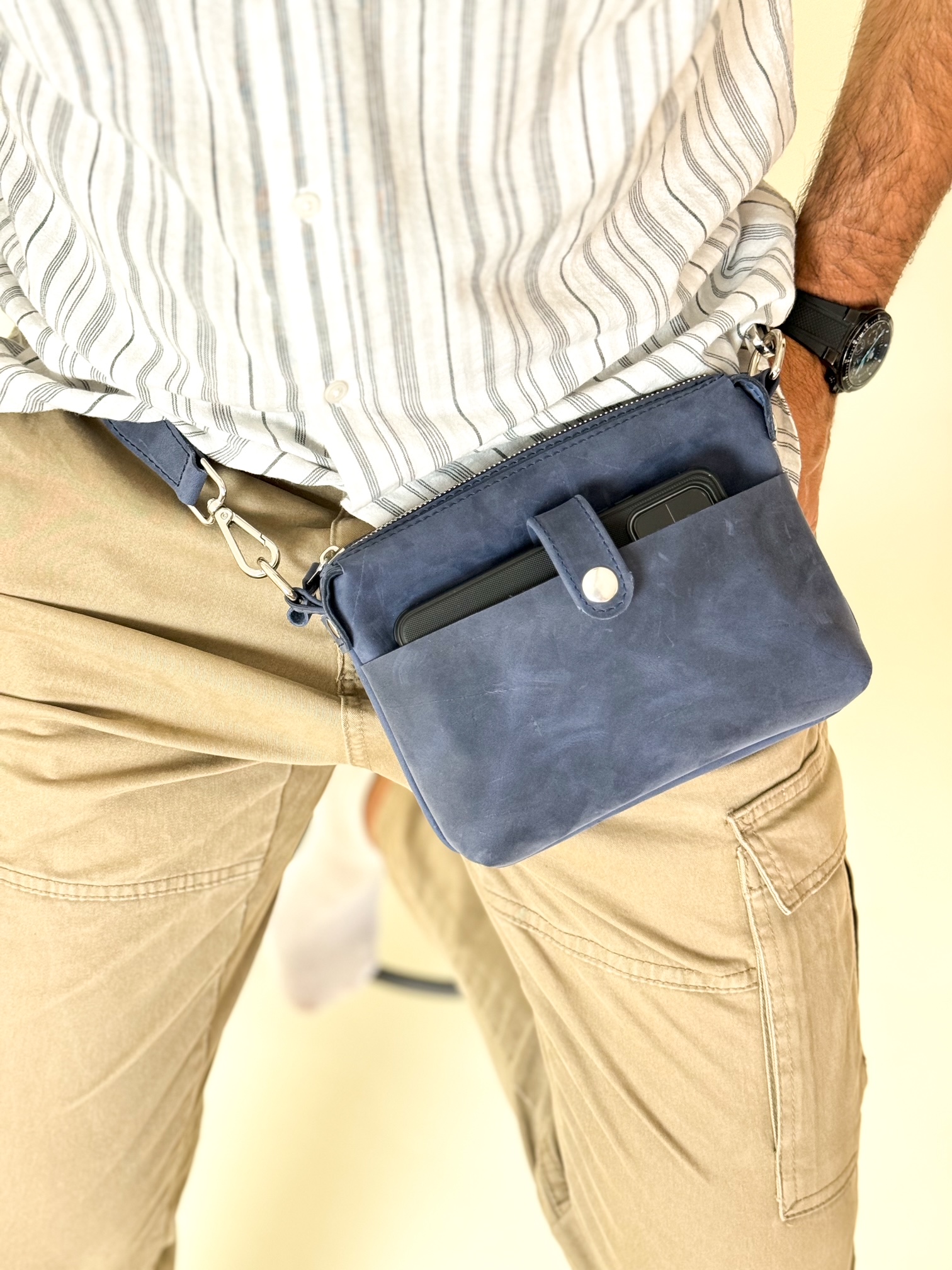Street style bag - Muška kožna torba