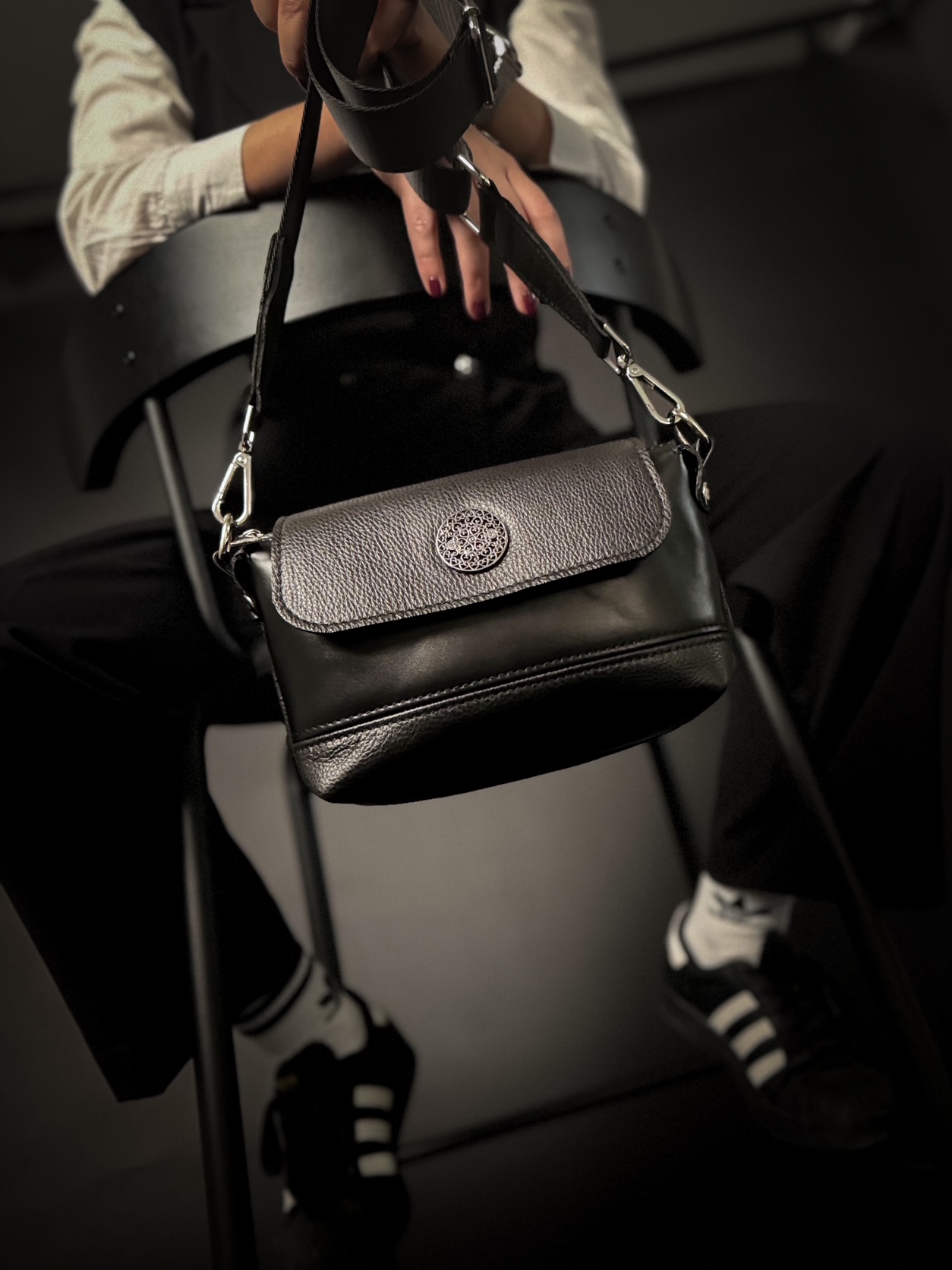 MINI Luxury Purse Honey Black - ženska kožna torba